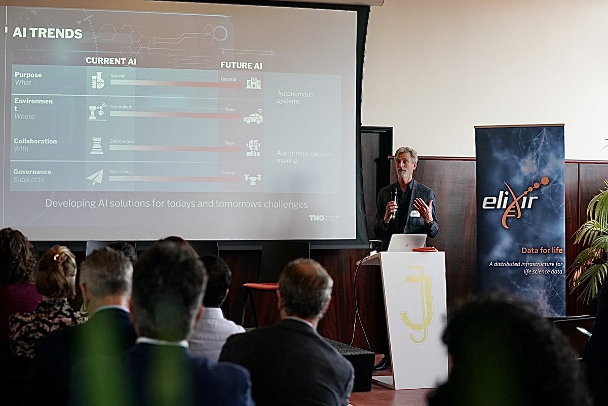 ELIXIR Europe (@elixireurope) on Twitter photo 🤔 What can #AI bring to Health Innovation?
Cor Veenman from <a href="/TNO_nieuws/">TNO Nieuws</a> discusses this question with the participants and raises the ✨ importance of #federated decision, transparency and 🙌 building #trust.
#ELIXIR4Innovation 🤔 What can #AI bring to Health Innovation?
Cor Veenman from <a href="/TNO_nieuws/">TNO Nieuws</a> discusses this question with the participants and raises the ✨ importance of #federated decision, transparency and 🙌 building #trust.
#ELIXIR4Innovation
