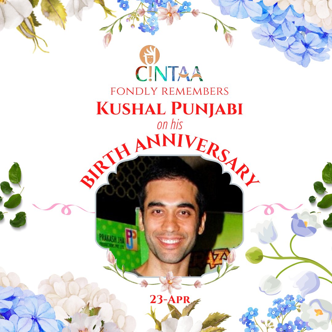 Repost #CINTAA fondly remembers Kushal Punjabi on his #BirthAnniversary (23  April 1977) . Kushal Punjabi was film \u0026 television actor. He won the TV  reality game show Zor Ka Jhatka: Total Wipeout., image size:1080x1080