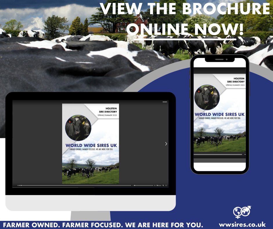 WWSires_UK's tweet photo. You can now download the Spring / Summer 2023 Holstein Sire Directory featuring exciting Genomic Sires and your Proven favourites📷

Download the online brochure here: https://t.co/gGrZREYcSR
Or view on our website: https://t.co/nZ2J04My1b https://t.co/Y181FAYXA9