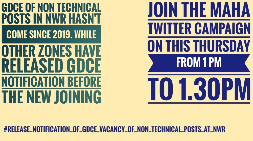#Release_Notification_of_GDCE_Vacancy_OF_Non_Technical_posts_at_NWR