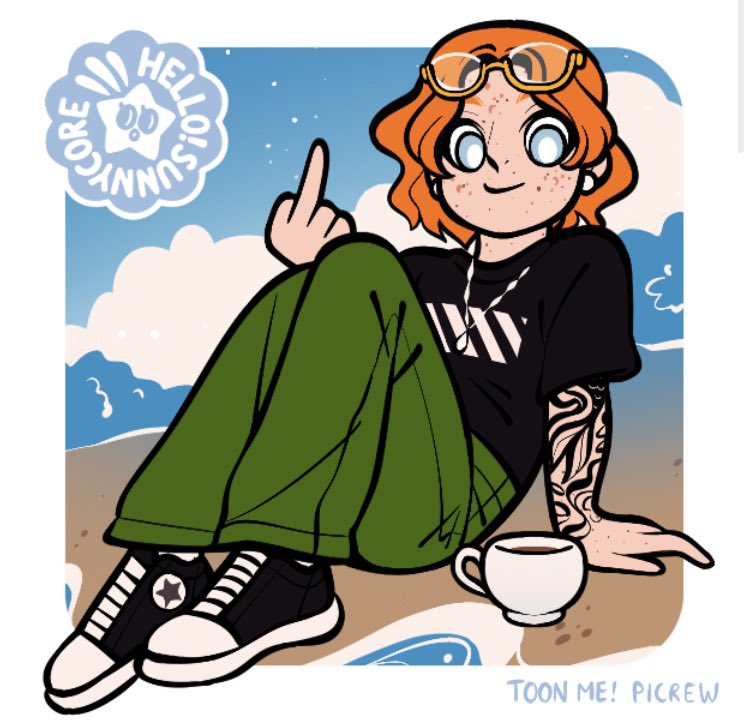 nodanah's tweet photo. Me and my gf did the picrew challenge!! 
How I made her vs how she made herself: (1/2) https://t.co/CpSf7nlKbK