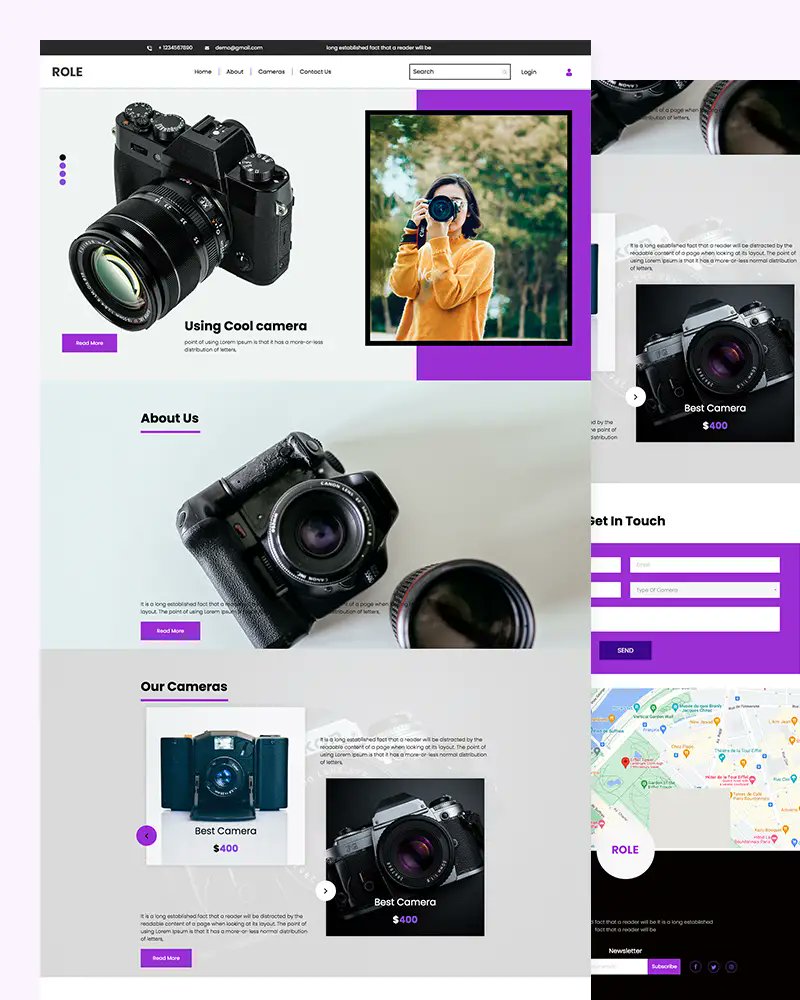 htmldotdesign's tweet image. Role – Photography Website template - #photos #photography #selfie #webtemplate #webdesign #ui #website #websitedesign #html #websitetemplate #webdesigner #template #html5
html.design/download/role-…