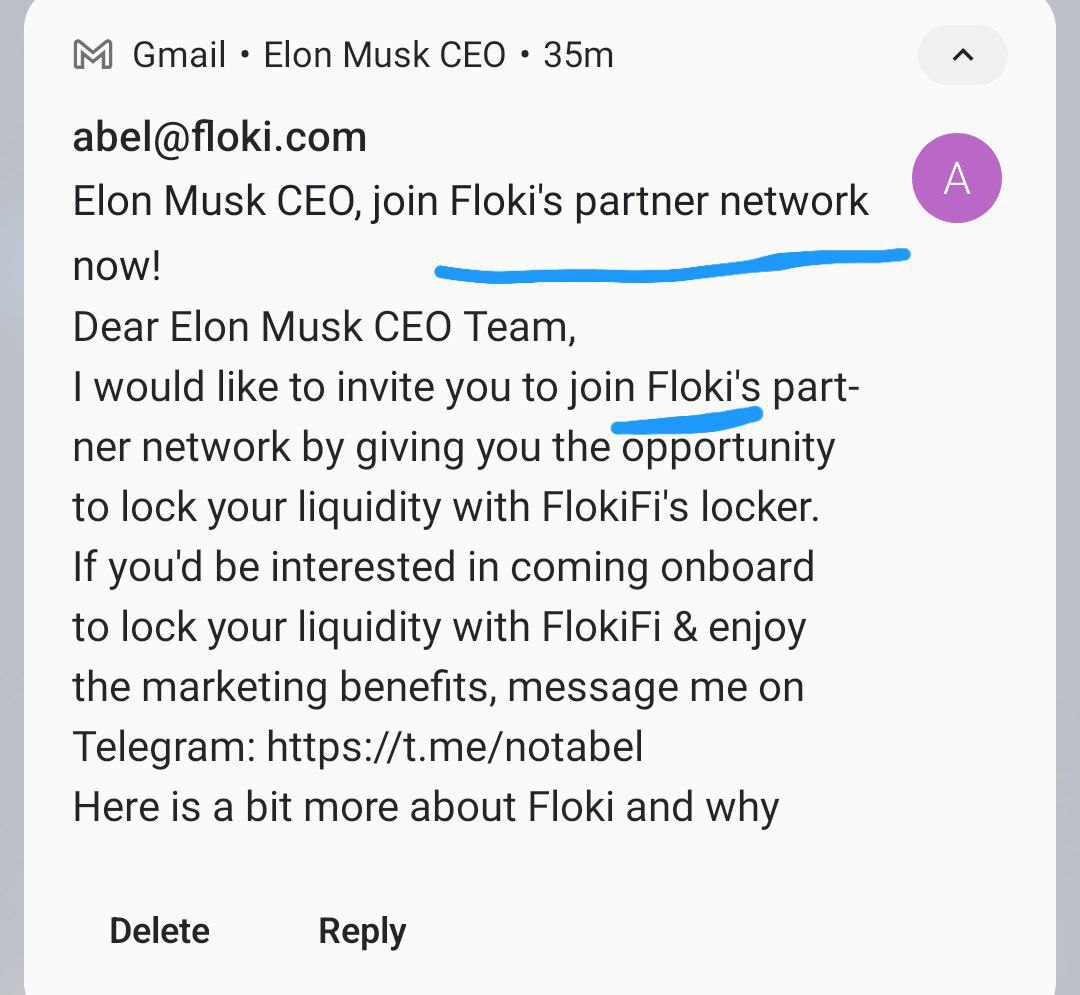 ElonMuskCEOBSC's tweet photo. Big things will start now Official FLoki Partnership Invitation Received 330 Million Mcap https://t.co/3oif6rU1Tu