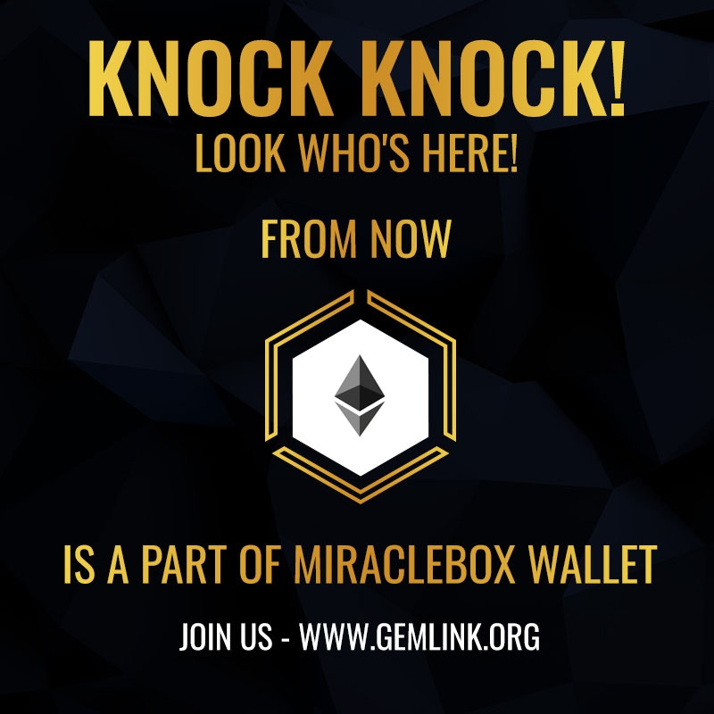 New coin $ETH Added to #Miraclebox #constelation desktop non-custodial wallet !!

You can download it from 
gemlink.org/constelation/

#Ethereum #ETH #wallet #cryptoNews #yourKeysYourCoins