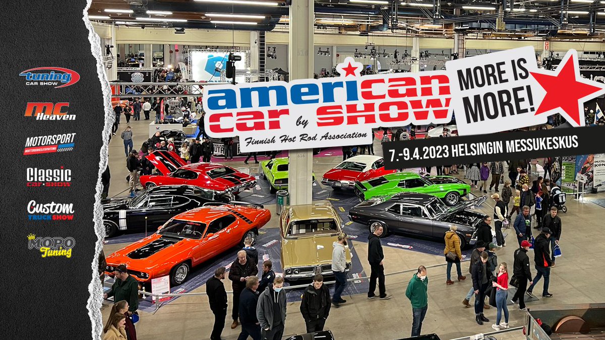 ACS2023 jäsenkerhokorvaus: fhra.fi/?p=12832 #FHRA #FHRAry #americancarshow #tuningcarshow #MCheaven #Classiccarshow #Customtruckshow #ACS2023 #TCS2023 #motorsport2023 #mopotuning #messukeskus #FHRAjäsenkerho