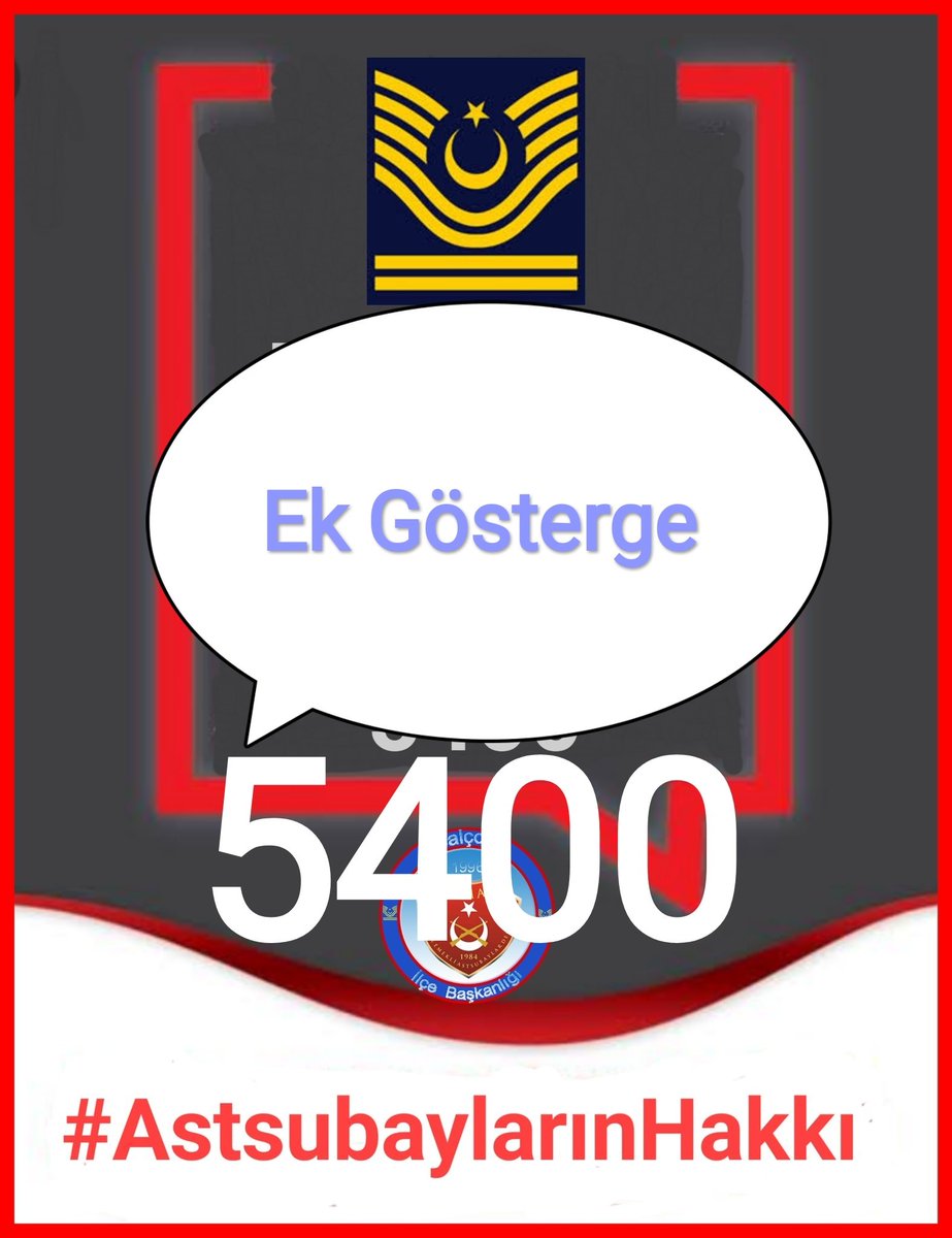 5701c9f781b24e5's tweet photo. #GüçlüTemadGüçlüAstsubay
Sn, Cumhurbaşkanım;TAZMİNAT Meclisten geçmedi,ama 5400Ek gösterge yetkinizde.Astsubaylar Müjde bekliyor 
@RTErdogan @dbdevletbahceli @kilicdarogluk @NureddinNebati @suleymansoylu @tcsavunma @_hulusiakar @meralaksener
@yilmaz_ismet58 @DurgenHamza https://t.co/a5KF0IshWG