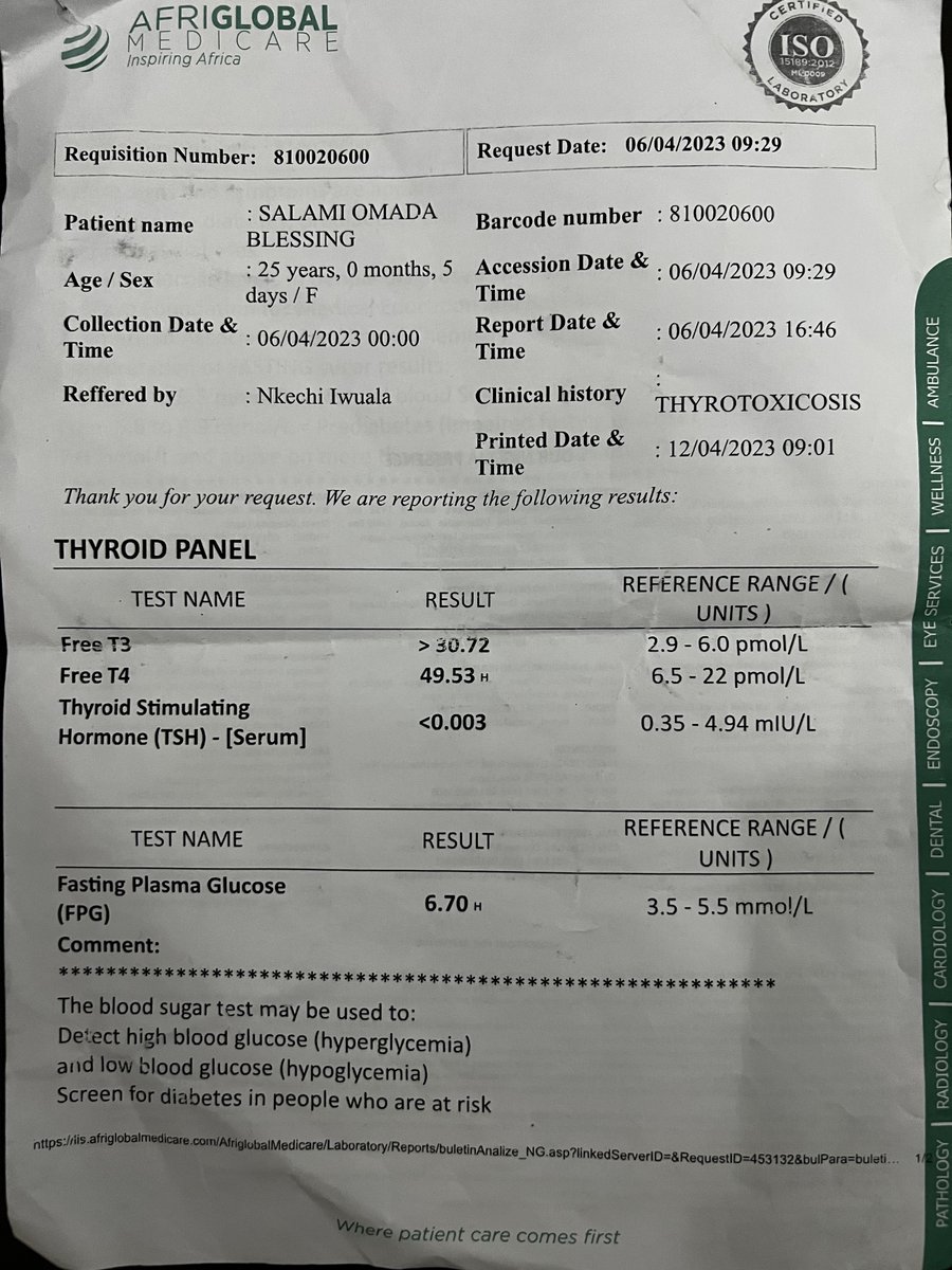 ThetundeT's tweet photo. My wife was diagnosed with Graves Disease. And we have tried to manage it for years but surgery seems to be the resort now. Please the burden pass my head.

Anything you can support us with, abeg 🙏🏾

0729048727, Access Bank, Salami Tunde https://t.co/Rp58DmlZNc