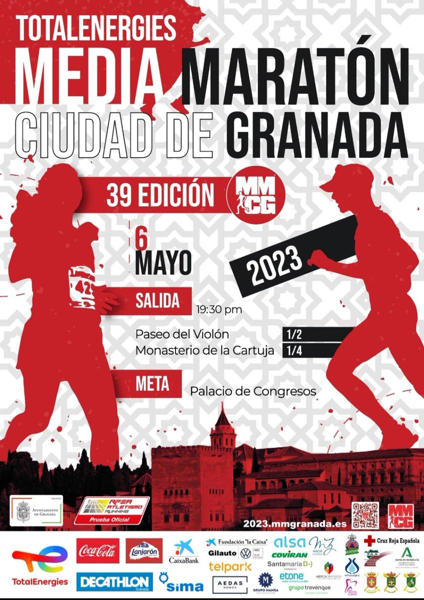Juli_run24's tweet photo. Vuelvo a ponerme el dorsal... nos vemos el 6 de Mayo en la 1/2 Maratón Ciudad de Granada!!! Una de las carreras más bonitas a nivel nacional 🤟🏻👌🏻💪🏼 vamos!!!  @ConcejaliaDXTgr https://t.co/xjZsxUjnYc
