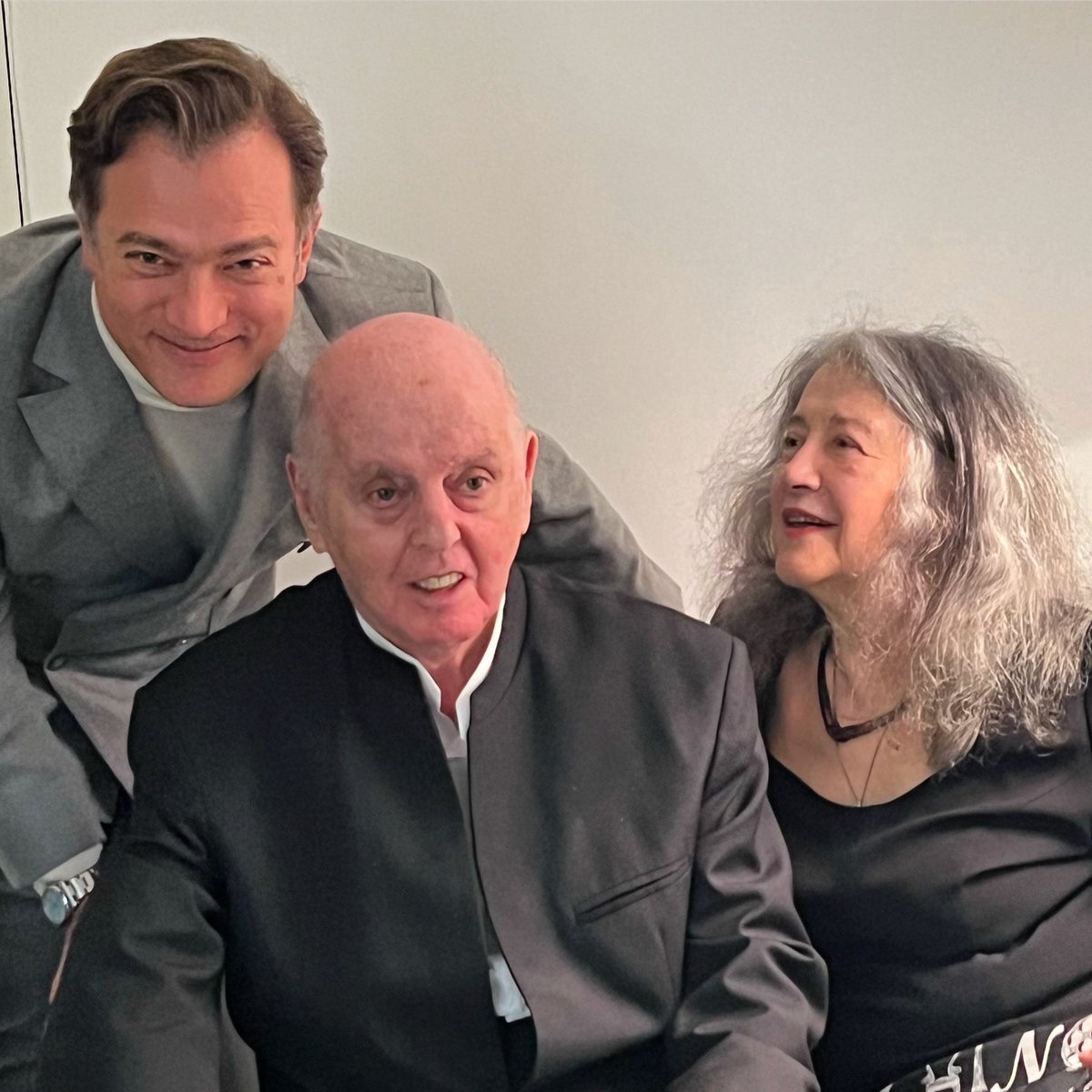 Avec deux légendes vivantes et deux amis
<a href="/DBarenboim/">Daniel Barenboim</a> &amp; Martha Argerich