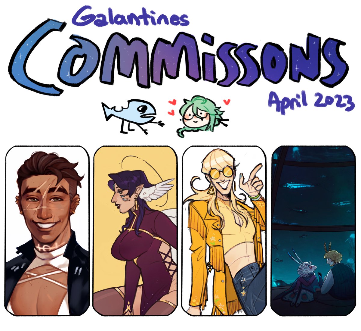 Galantines's tweet photo. COMMISSIONS ARE OPEN!!!

So Baizhu is finally coming to Genshin and so I am opening comms to try and pull for his banner! I also travel to visit my GF next month so the extra funds will be very appreciated.

Further information can be found below https://t.co/5M0cgtkLZN