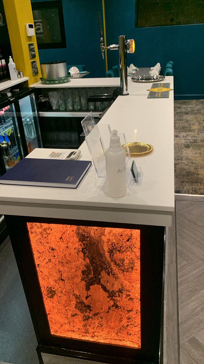 CJStonemasonry's tweet photo. #throwbackthursday
Last year our local Indian restaurant Zolsha in Howden asked us to help out in their refurbishment project.
This consisted of all-new table tops, a bar top (in one piece) and new vanity tops.
https://t.co/EgK6HoxIq8
#quartzworktops #quartztable #refurbishment https://t.co/tBiYqRXPy8