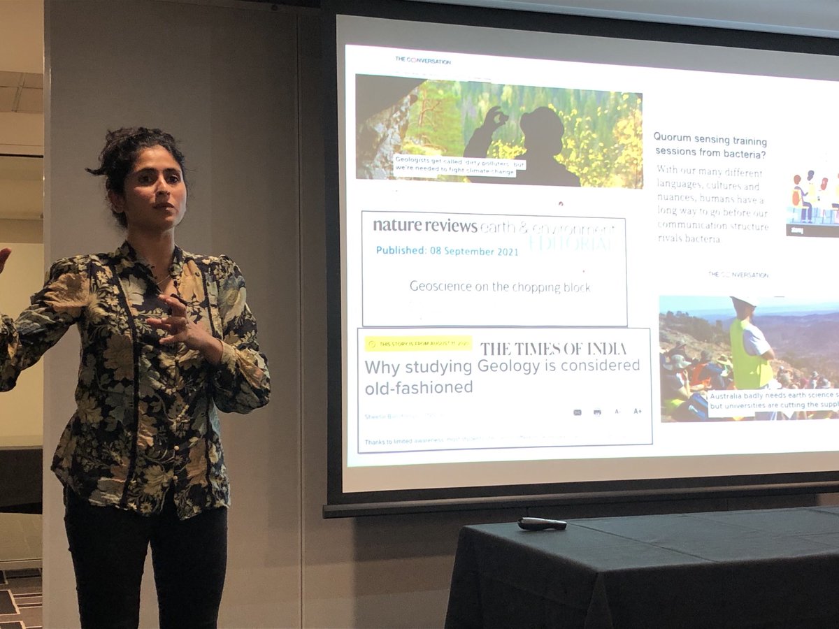 An amazing talk for GSANSW by Indrani Mukherjee on the not so boring billion in early Earth history. An incredible speaker with a fascinating story to tell.