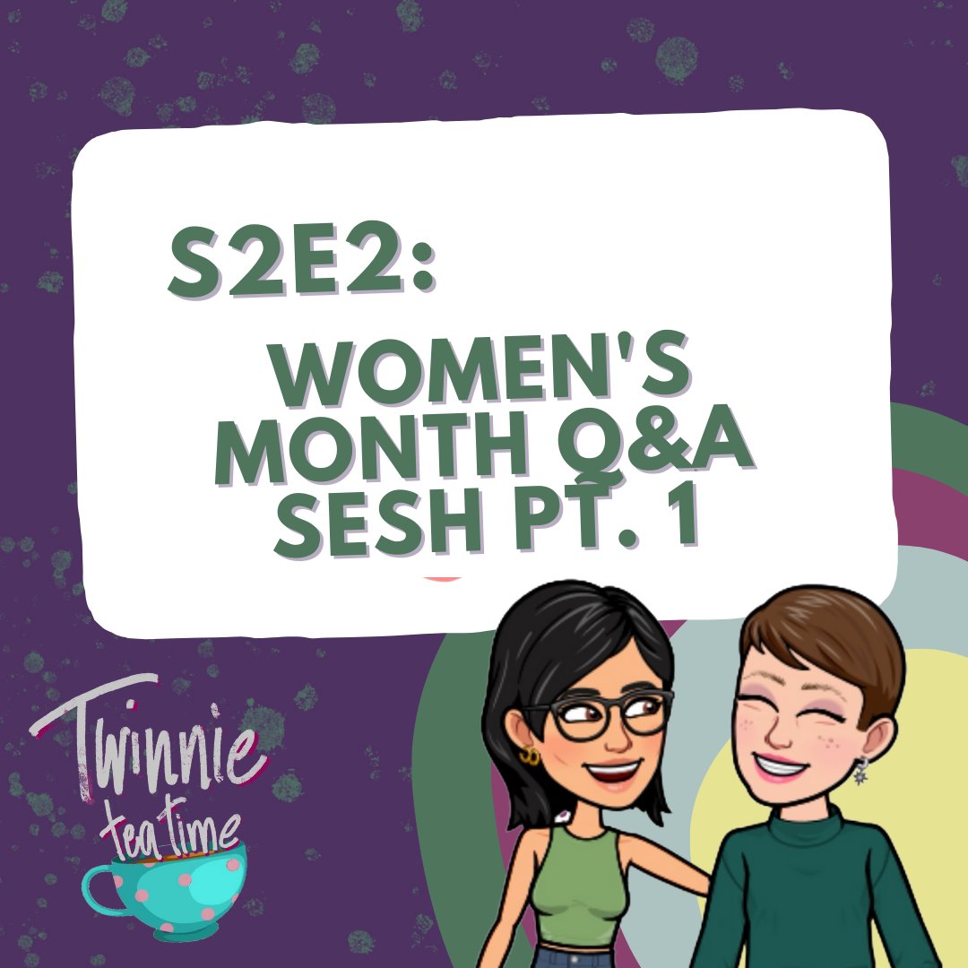 TwinnieTeaTime's tweet photo. Women’s Month isn’t over yet! We’ve got answers to 5 of your questions in this episode. Listen now wherever you get your podcasts! 🎧

#twinnieteatime #podcast https://t.co/JK7uzRHZOI
