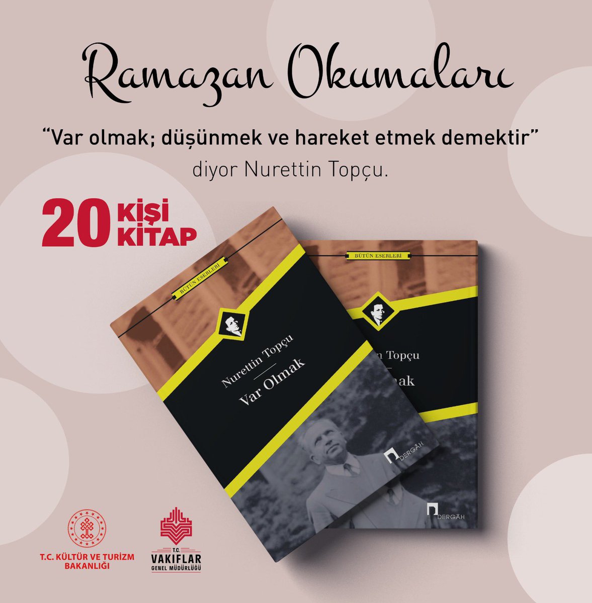 Vakıflar Genel Müdürlüğünce yönetilen ve temsil edilen vakıflar hangileridir?

a) Yeni Vakıflar
b) Mülhak Vakıflar
c) Cemaat Vakıfları
d) Mazbut Vakıflar

12.00-16.30 saatleri arasında yorumlarda doğru cevap veren 20 takipçimiz, çekiliş sonucunda hediye kitabımızı kazanacaktır.