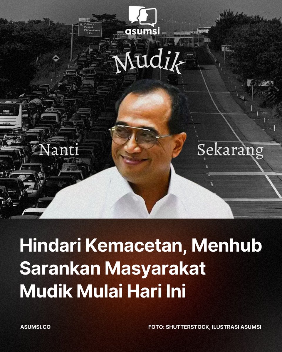 Menteri Perhubungan Budi Karya Sumadi mengimbau agar masyarakat mudik lebih awal untuk menghindari kepadatan lalu lintas. Puncak arus mudik lebaran tahun ini diperdiksi dimulai tanggal 18 hingga 21 April.