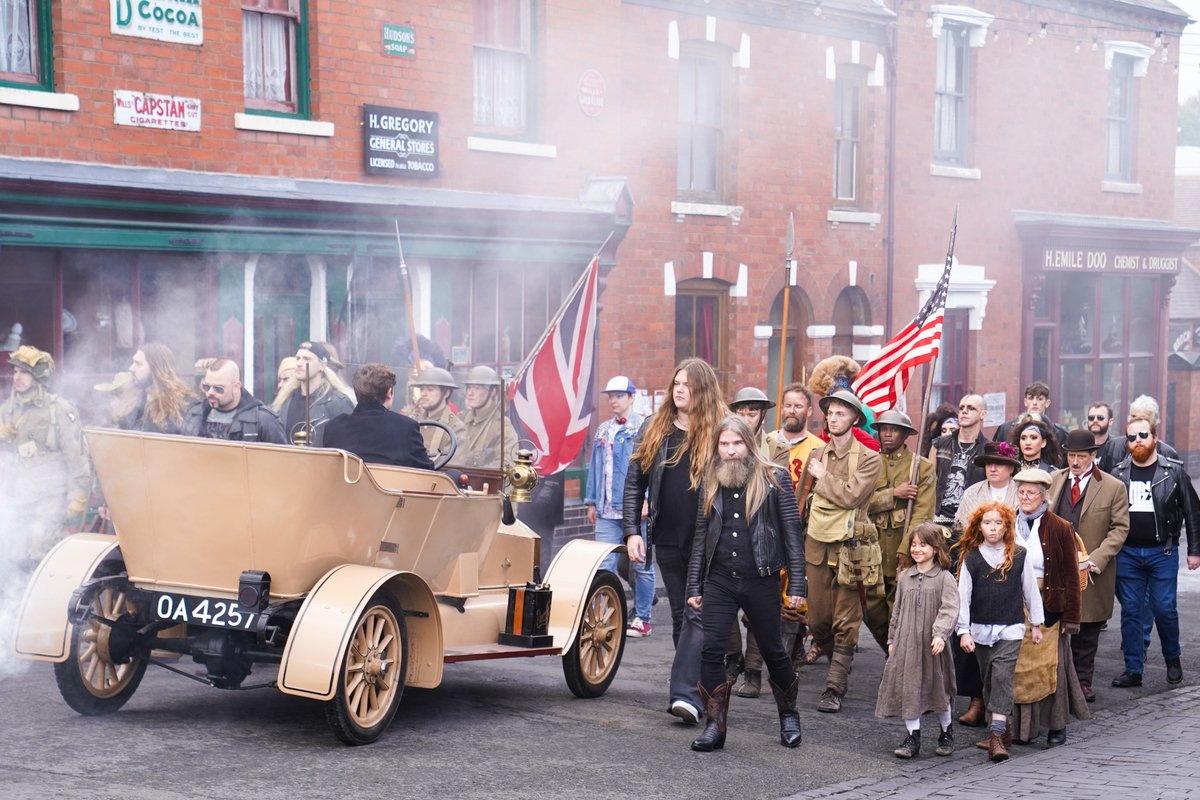 Here’s a sneak peek of what went down on the set of our new music video for “1916”. Parts of our new video were filmed in Birmingham and at the incredible <a href="/bclivingmuseum/">Black Country Living Museum</a> in Dudley, the UK – great place! The video premieres tomorrow - subscribe here👉youtu.be/HgGhhnQB1gw