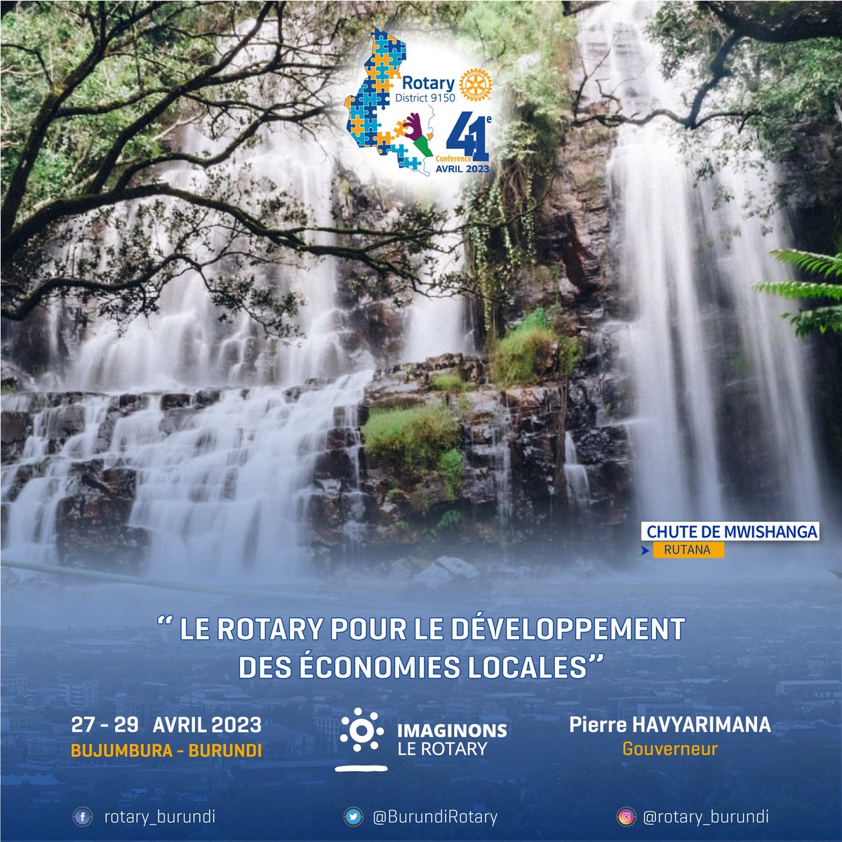 Les chutes de #Karera, au sud-est du Burundi, offrent un merveilleux #spectacle à ses visiteurs. Étendues sur 142 ha, elles sont subdivisées en six branches et réparties sur trois paliers.🥰🌳🌿

#41è_CDD_Bujumbura
#District9150
#Rotaryburundi
#Rotaractburundi
#Imaginonslerotary