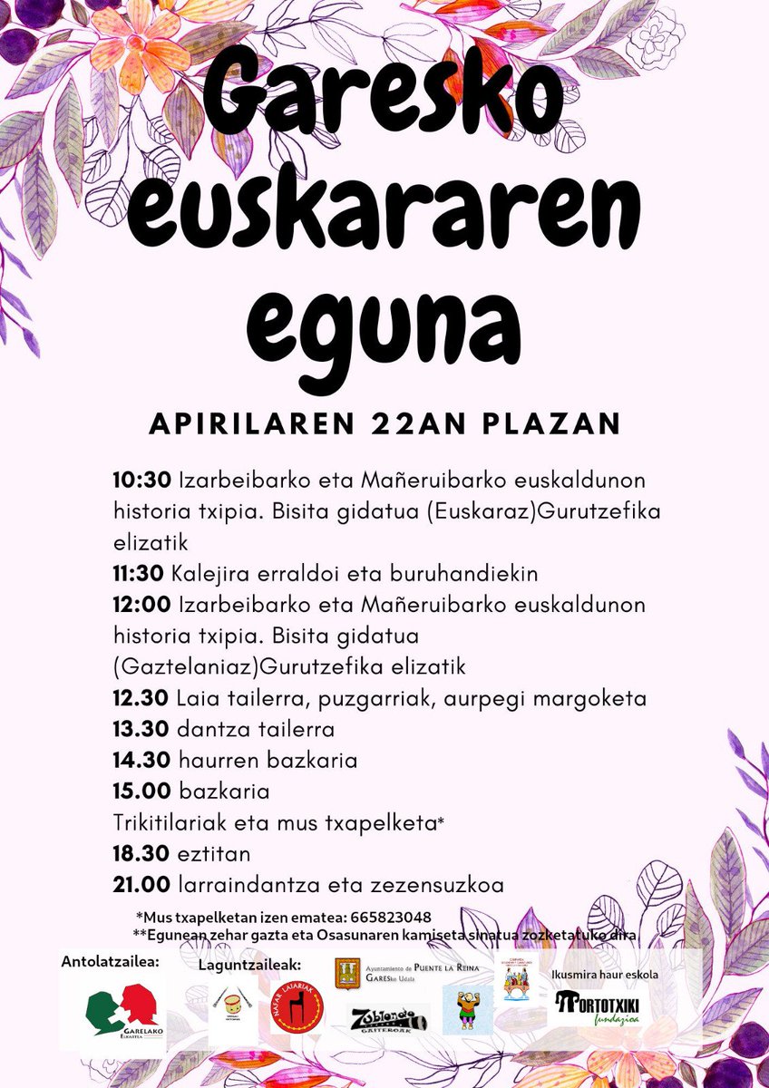 garesko_auzalan's tweet photo. Apirilaren 22an Garesko euskararen eguna ospatuko dute. https://t.co/bFXxhhxUBC