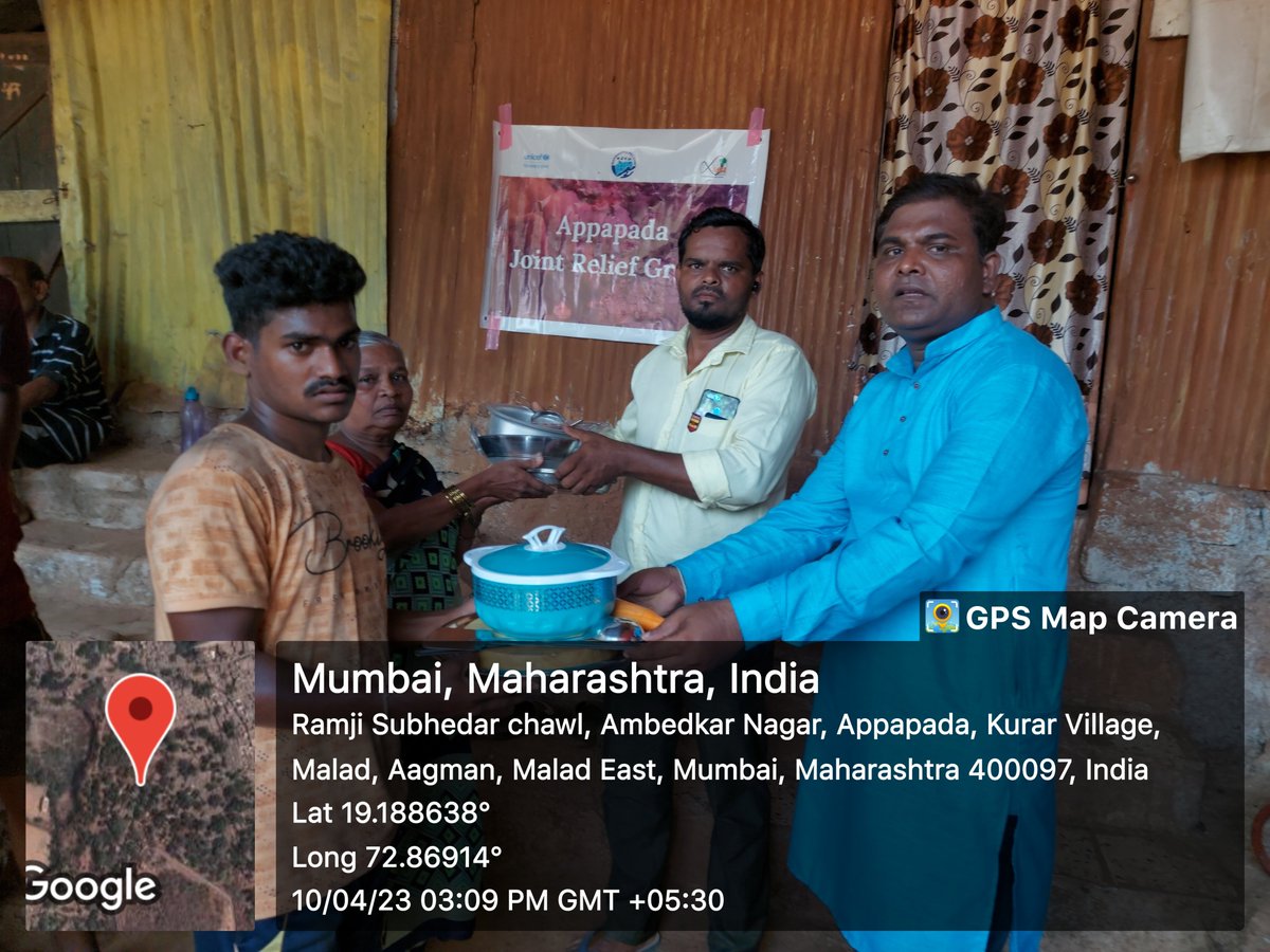 MahaC19PECOnet's tweet photo. 100 utensil sets were distributed to 100 affected families from Amrapali Chawl, Ekta Chawl, Samta Chawl, and Sneha Chawl of the Appapada area on 10.04.2023.
#AppapadaFire #AppapadaFireReliefActivity #Fire #ReliefActivity #Malad #Maharashtra #MahaPECOnet https://t.co/UhuUcGsIao