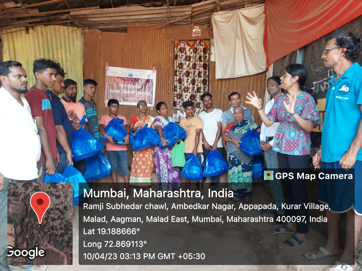 MahaC19PECOnet's tweet photo. 100 utensil sets were distributed to 100 affected families from Amrapali Chawl, Ekta Chawl, Samta Chawl, and Sneha Chawl of the Appapada area on 10.04.2023.
#AppapadaFire #AppapadaFireReliefActivity #Fire #ReliefActivity #Malad #Maharashtra #MahaPECOnet https://t.co/UhuUcGsIao
