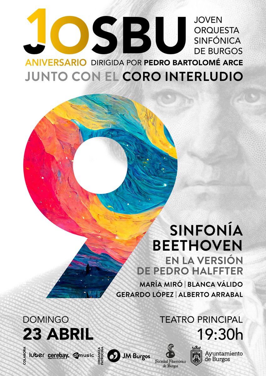 Muy pronto vamos a interpretar la novena sinfonía de Beethoven en la versión de <a href="/PedroHalffter/">Pedro Halffter</a> con mi quería <a href="/jovenosbu/">JOSBU - Joven Orquesta Sinfónica de Burgos</a>

Junto con unos solistas impresionantes como son <a href="/MariaMiroM/">Maria Miró</a>
<a href="/BlancaValido/">Blanca Valido</a>
Gerardo López y Antonio Arrabal y <a href="/CoroInterludio/">Coro Interludio</a>