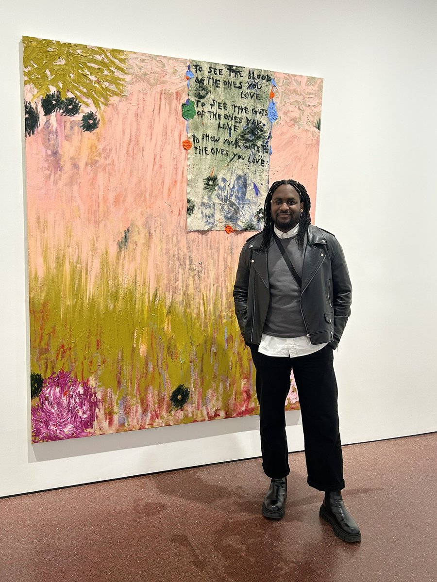 CarlFreedman's tweet photo. 🎨✨ Thanks to actor #KadiffKirwan for visiting #DaisyParris show! LAST CHANCE to visit major solo exhibition by Daisy Parris (b. 1993, Kent, UK), runs until this Sunday 16th April, 12-5pm. #Margate https://t.co/VBXfcZMJ23