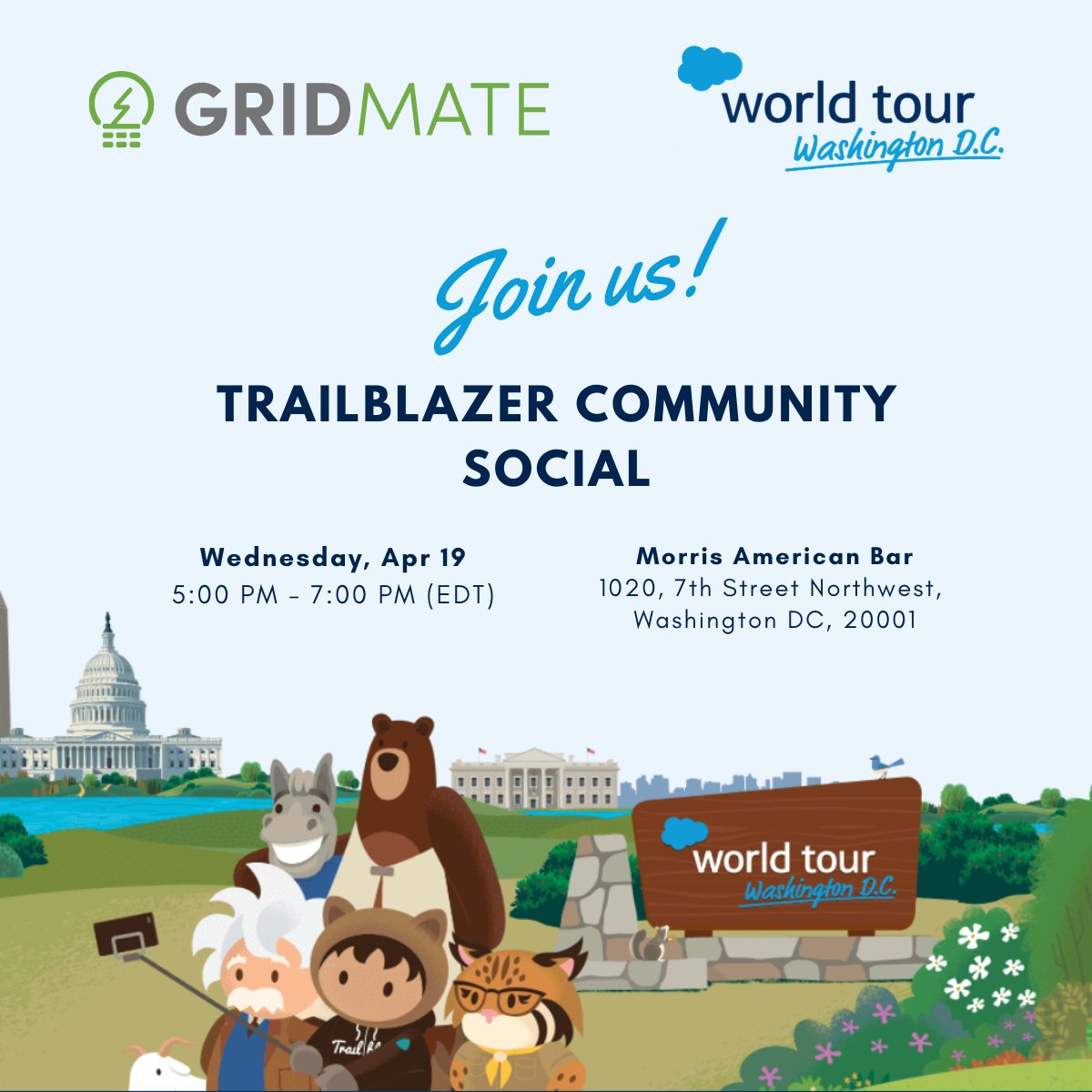 We will be at the World Tour in Washington DC on April 19th and we are also sponsoring the Trailblazer Community Social happening afterwards. Looking forward to networking with those attending.

#WorldTourDC #TrailblazerCommunity