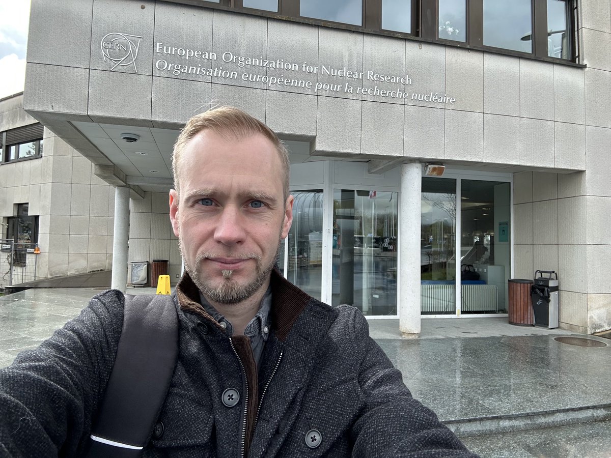 Here I am in the very exciting place for Physicists! The conference starts in 30 min. And then we are going to observe a Big Bada Bum of particles colliding… ⚛️🌀💥