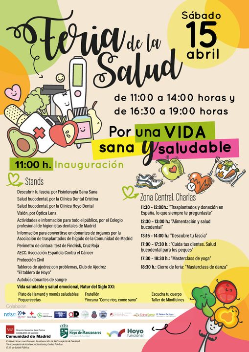 Ayto_Hoyo's tweet photo. 👨⚕️🩺 | #SANIDAD

🧘La #salud y el #bienestar acapararán todo el protagonismo el sábado en la Pza. Mayor

🍎 Celebramos la #FeriaDeLaSalud con talleres, charlas y actividades que enseñarán a cuidarnos y mantenernos en forma de manera divertida

#PorUnaVidaSanaYSaludable https://t.co/coGtglnwX1