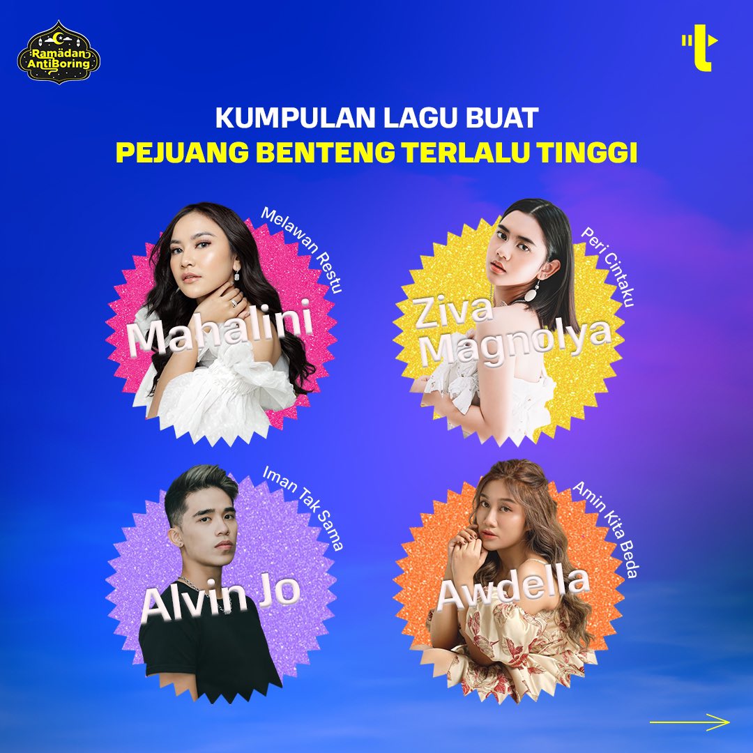Trebel_ID's tweet photo. Siapa yang kisah cintanya terhalang rumah ibadah? Lagu-lagu ini cocok buat kamu! 😭🙏
Kira-kira lagu mana yang paling relate sama kamu? Komen deh! 🥲👇
#TREBELMusik #Mahalini #AlvinJo #ZivaMagnolya #Awdella #LDR https://t.co/a3U7EnWWqU