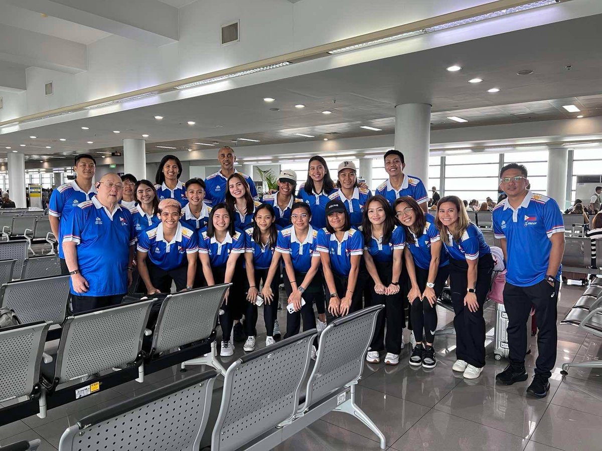 gmasportsph's tweet photo. The Philippine women's volleyball team is heading to Japan for a training camp. Good luck! 

(Photos: Tony Boy Liao) https://t.co/EmVNCzJBQ9