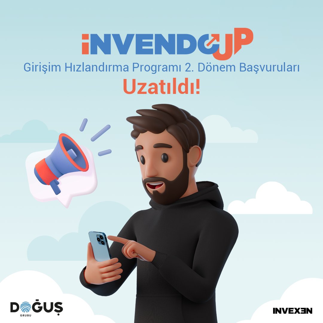 invendovs's tweet photo. Güzel bir haberimiz var. Hayallerini gerçekleştirmek için hâlâ geç değil! InvenDO Up Girişim Hızlandırma Programı 2. dönem başvuruları uzatıldı!
Hemen başvurmak için linke tıklayabilirsin. 🚀
https://t.co/yXUdY0YKP9
#InvenDO #InvenDOUp #DoğuşGrubu https://t.co/82r1rwxEal
