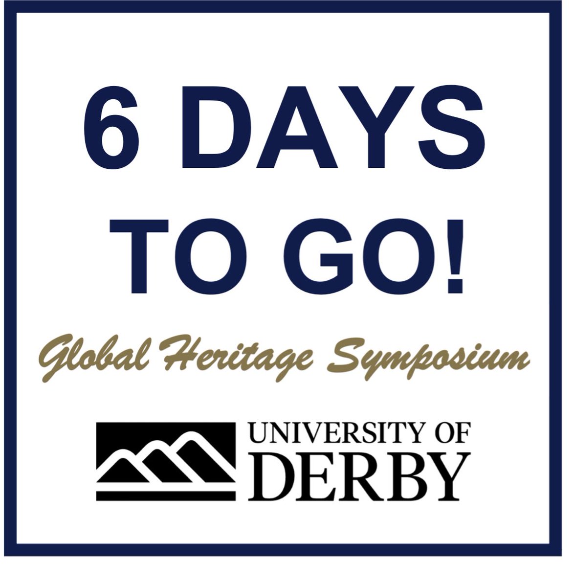 6 days left!🔥 be sure to like and follow our socials here on Instagram, Facebook and Twitter for more information about the day! ⏳📱 #ghs23 #uod #publichistoryandheritage