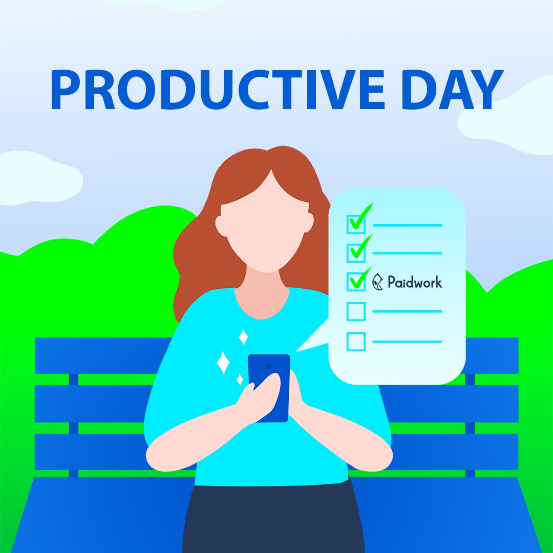paidworkco's tweet image. Do you have a #ToDo list, so your day would be smoother? 📜 You&apos;re on the bus, you&apos;re waiting for someone, you have a moment of free time.. type #PaidworkApp in every free space in the list and earn #extramoney! 💰

#paidwork #extraincome #todolist #productiveday #makemoney