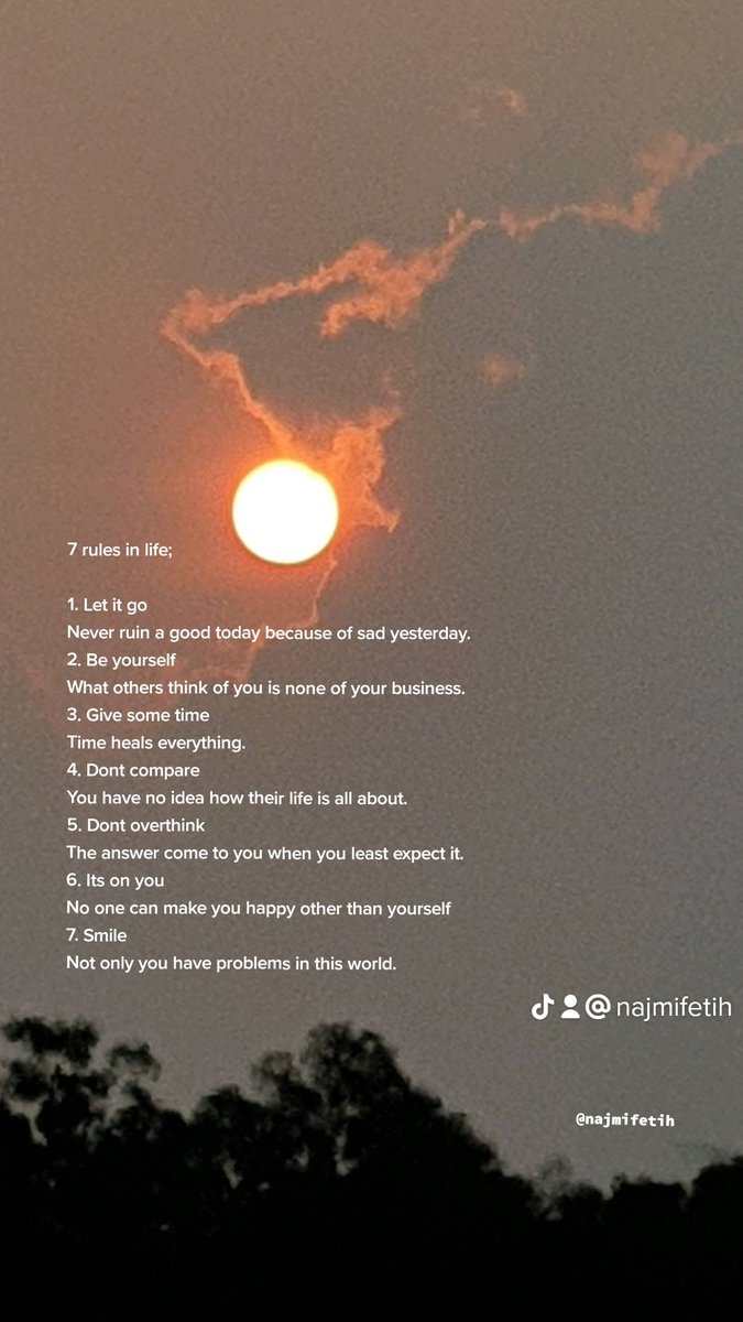 NajmiFetih's tweet photo. 7 rules in life; https://t.co/5iO5gN27KU
