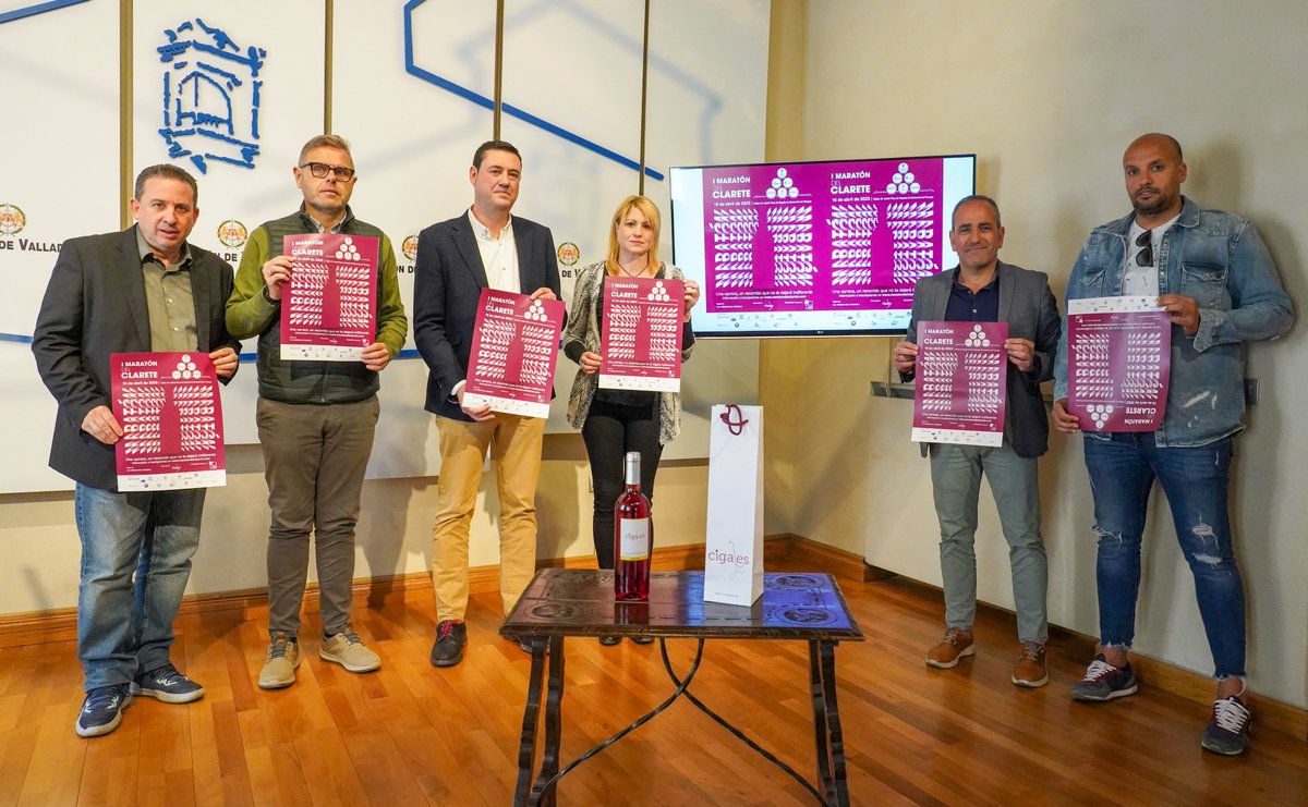 Dip_Va's tweet photo. La Diputación de Valladolid presenta el I Maratón del Clarete.  

El próximo domingo 16 de abril la prueba deportiva recorrerá los municipios de Santovenia de Pisuerga, Cabezón de Pisuerga, Cigales, Mucientes, Fuensaldaña y Valladolid.

🔗https://t.co/gJrqribkyS https://t.co/0wgYl1Y8lN