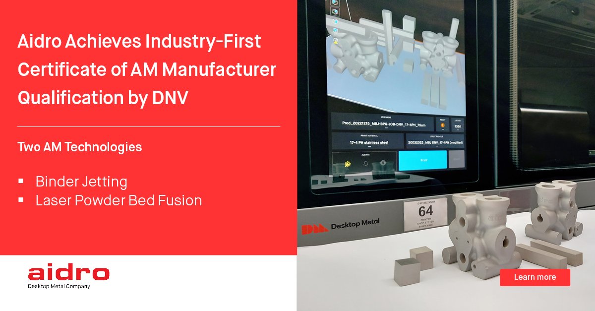 Desktop Metal on Twitter "Congratulations AidroHydraulics, TeamDM's