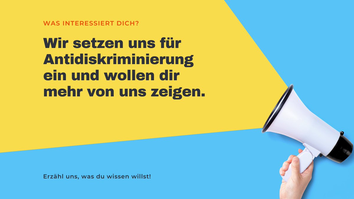 Was interessiert euch an unserer Arbeit als #Antidiskriminierungsnetzwerk in #Thüringen besonders? Wir wollen euch gern mehr von uns zeigen!