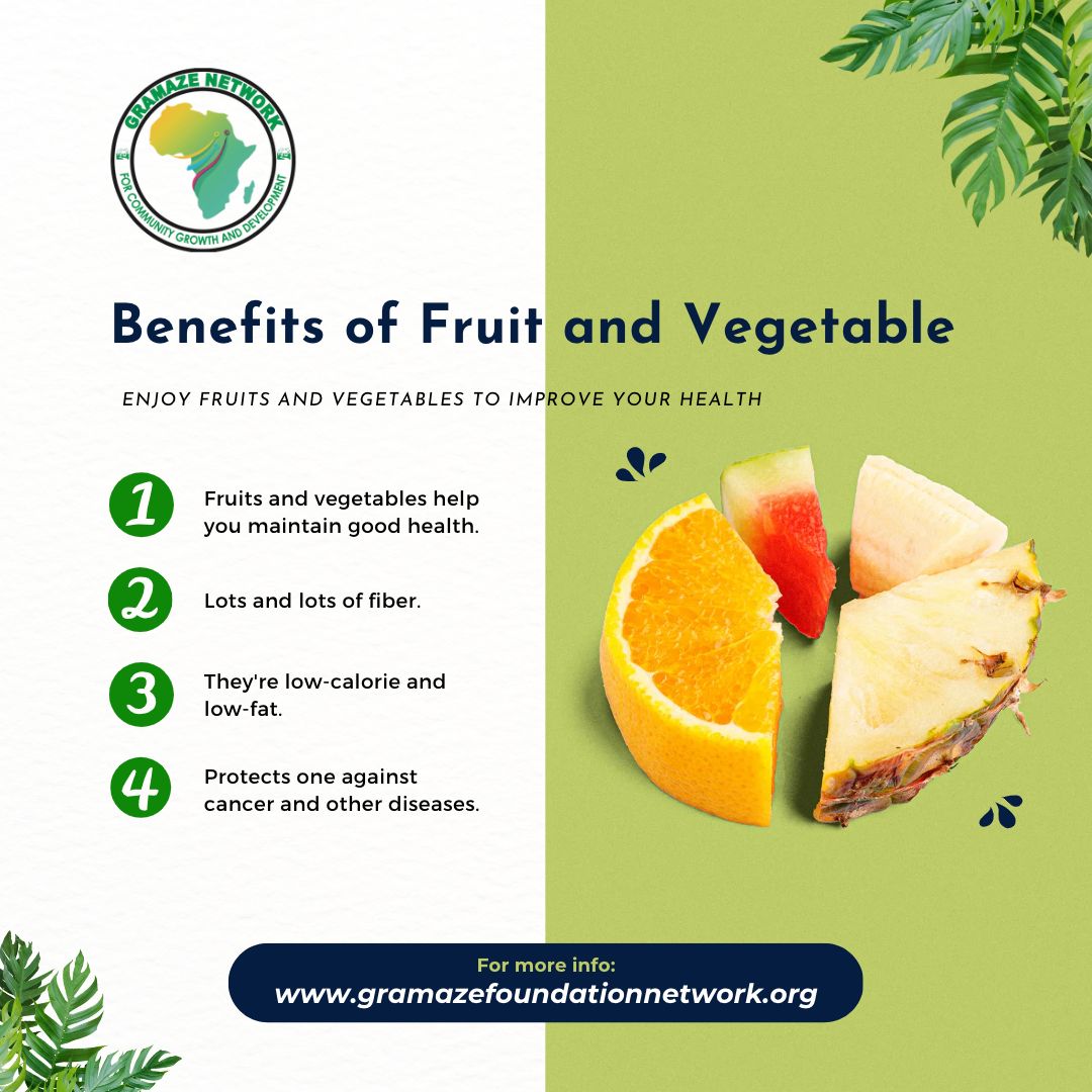 GramazeD's tweet photo. Eating fruits and vegetables ππ₯¦provides essential vitamins, minerals, and antioxidants that your body needs for optimal health and well-being π₯°
Get in the habit of incorporating fruits and veggies into your meals and snacks to reap the benefits!
#HealthyEating #GramazeNet https://t.co/9xg3LdQhha
