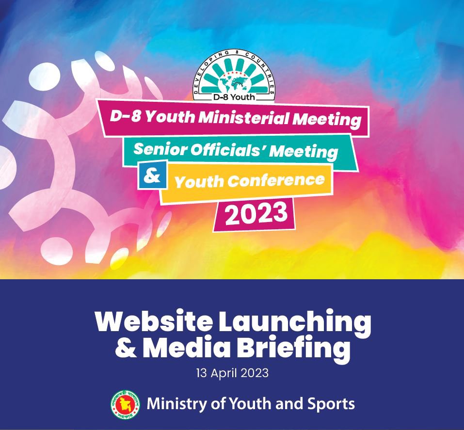 D8org's tweet photo. Congratulations to the Ministry of Youth & Sports of #Bangladesh & the Ministry of Foreign Affairs of Bangladesh @BDMOFA for launching the website https://t.co/gzdgr9jn45 of the SOM and MM on Youth today (13/4). 

The website provides comprehensive information for the forthcoming 1st D-8 Senior Officials Meeting and Ministerial Meetings on Youth and also the Youth Conference 2023 in Dhaka on 16-17 May 2023. Interested participants can start registering at the website https://t.co/gzdgr9jn45 now.

@BDMOFA @MfaEgypt @Kemlu_RI @IRIMFA_EN @MalaysiaMFA @NigeriaMFA @ForeignOfficePk @MFATurkiye