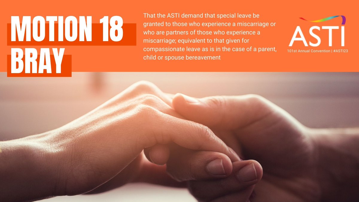 astiunion's tweet photo. This motion has been proposed by the Bray branch and has been carried by #ASTI23 https://t.co/md34VpANQQ
