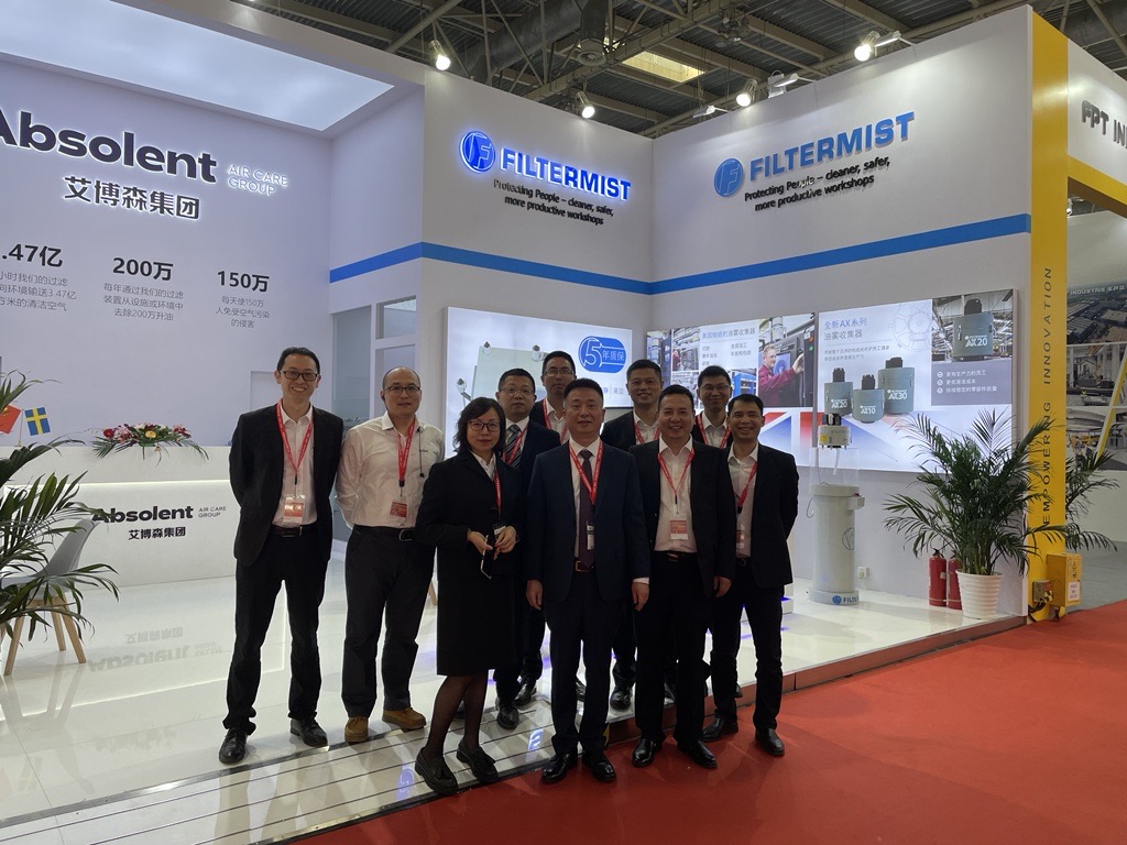 Our team in China is exhibiting at #CIMT this week alongside sister company <a href="/AbsolentAB/">Absolent AB</a> - visit them on the <a href="/mta_uk/">Manufacturing Technologies Association (MTA)</a> UK pavilion in Hall W3 Stand A202 for the latest #aircare developments from <a href="/AbsolentAirCare/">AbsolentAirCareGroup</a>