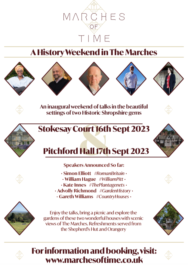 StokesayCourt's tweet photo. The Marches of Time will be a weekend of historical talks at @StokesayCourt &amp; @PitchfordEstate joins us on September 16th-17th, for more information see https://t.co/ueu7b0tO2P with @kateinnes2 @SimonElliott20 &amp; @AdvollyR #Shropshire #Ludlow #Shrewsbury #Historical_Sites #History https://t.co/88wv3DrfZT