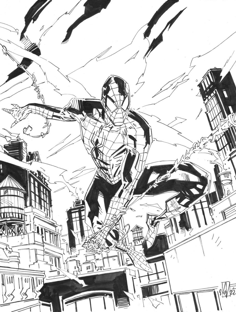 JamesLeeStone's tweet image. A quick #SpiderMan @Procreate #ColorPractice 
#art by @deankotz  #SteveDitko @TheRealStanLee @Marvel #PeterParker @SpiderMan #WithGreatPowerComesGreatResponsibility #FanArt #collaboration #MakeArt