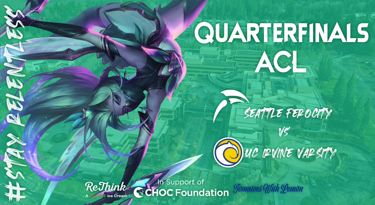 SeattleFerocity's tweet image. PLAYOFFS HYPE!
First playoff match for the @AegisEsportsGG ACL:
Quarterfinals vs @UCIEsports Varsity

Match at 5pm PDT/8pm EDT today (4/14)

GLHF!
