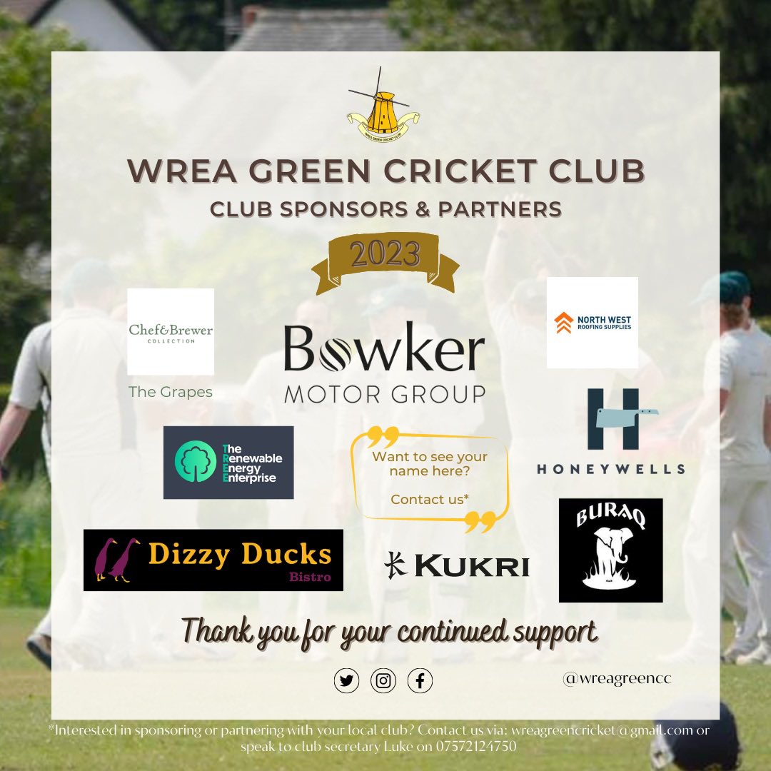 💥2023 Club Sponsor news💥

Thanks for your continued support.