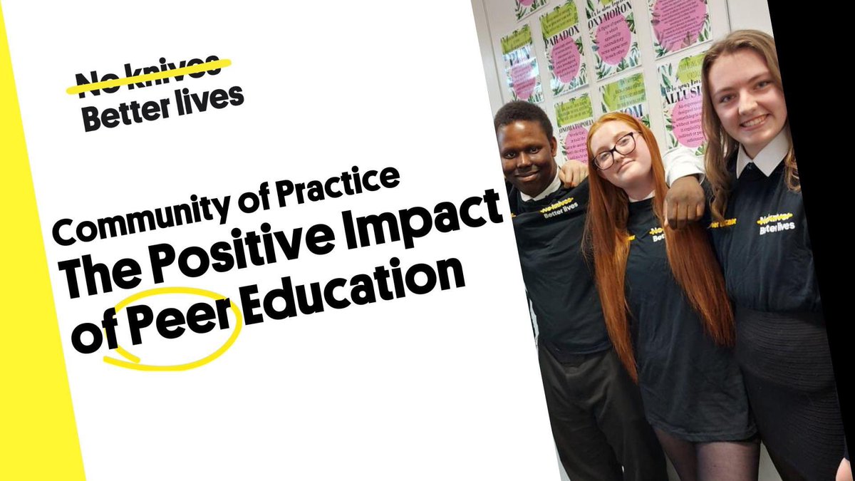 Our next Community of Practice is focused on ✨Peer Education✨
 
Join us on:
📆Thursday 25 May, 10.00am - 11.30am on Zoom
🎟FREE Tickets: eventbrite.co.uk/e/community-of…