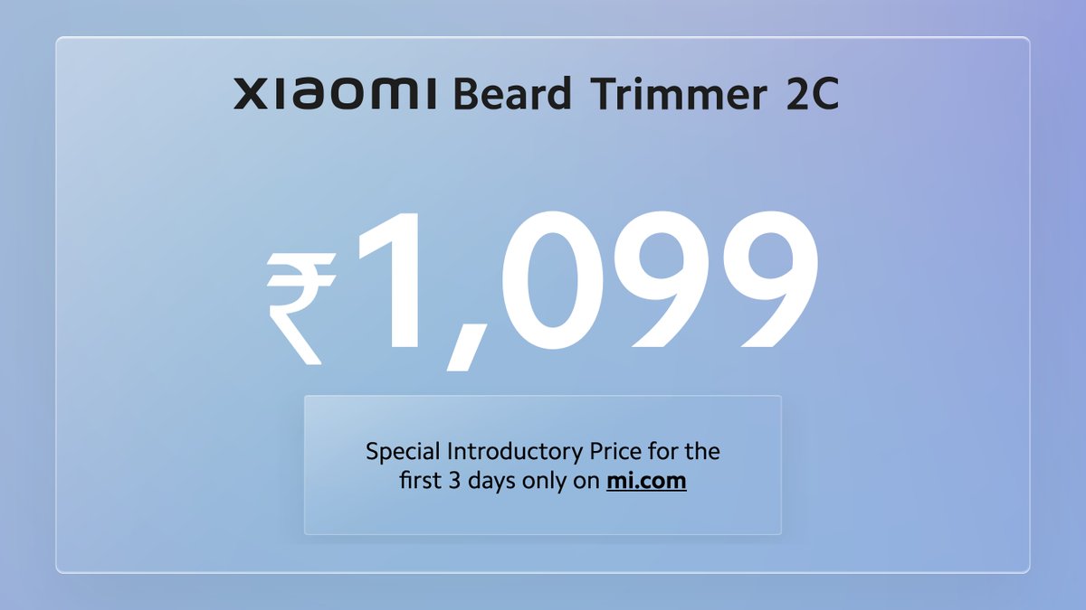 Xiaomi India on Twitter "Want to get the perfect trim every time? Look