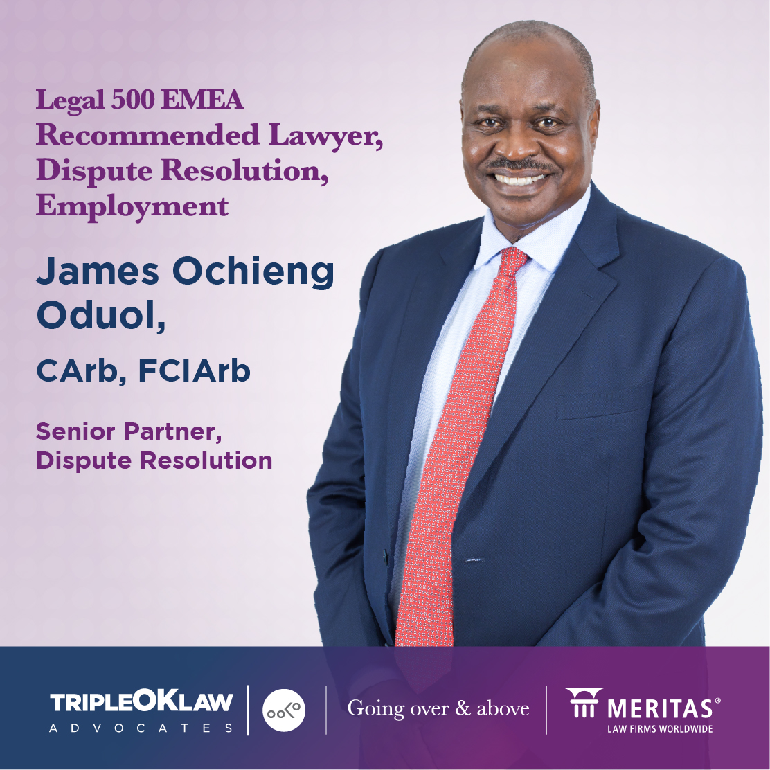 We are very pleased to announce that our lawyers have been ranked as some of Kenya’s finest in The Legal 500 EMEA 2023 rankings.

#TripleOKLawLLP #toplawyers #legal500 #corporatelaw #disputeresolution #bankingandfinance