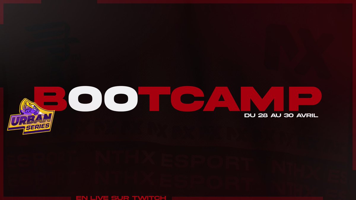 NTHX_Esport's tweet photo. 🚨ANNONCE🚨

Notre équipe se prépare pour les Urbans Séries et organise un bootcamp du 28 au 30 avril. 

Suivez-nous pour découvrir les coulisses de cet entraînement et soutenez-nous pour notre prochaine compétition esportive ! 🎮🏆🔥 #NTHX #Esport #Bootcamp #UrbansSéries https://t.co/I7mm8AOwRy